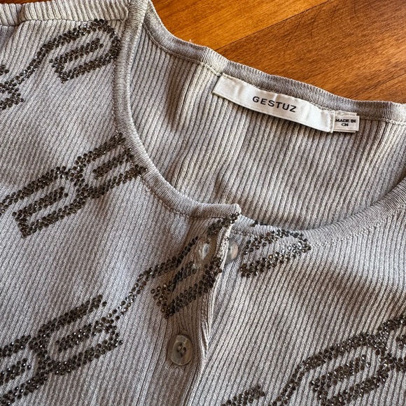 Gestuz Rhinestone Cardigan - Picture 2 of 2